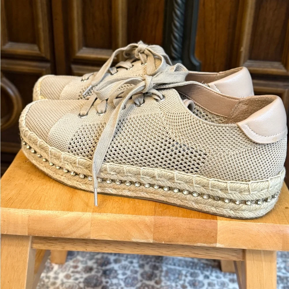 Chelsea & Violet‎ Beige Espadrille Sneakers